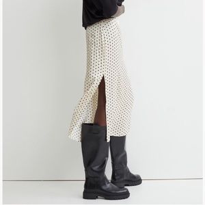 Side-slit Satin Skirt - H&M